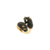Anel pantera cravejada de zirconia negra - Banhado a Ouro 18k
