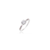 Anel solitário cravejado de zircônia colorida - Prata 925