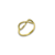 Anel simbolo do infinito minimalista - Banhado á Ouro 18k