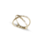 Anel minimalista vazado - Banhado á Ouro 18k