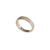 anel aparador de aliança cravejado quadrado - banhado á Ouro 18k