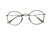 Óculos armação grau redondo prata - comprar online