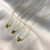 Imagem do Colar de letra minimalista 45cm - Banhado á Ouro 18k