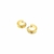 Brinco argolinha lisa com detalhes - Banhado á Ouro 18k
