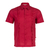 camisa guayabera manga corta lino roja
