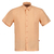 Camisa casual manga corta color coral con bordado Mod. Tanit