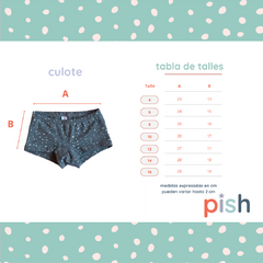 Pack x 4 Culote TEEN Tono Esmeralda Menta - comprar online