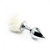 Plug Anal com Pompom Tamanho P (preto ou branco)- - comprar online