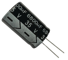 CAPACITOR ELETROLITICO 6800X35V - 6800 UF X 35V - 105º GRAUS - comprar online