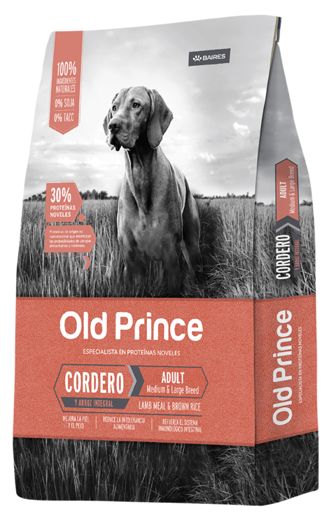 Old Prince Proteínas Noveles Lamb Meal Adult Dog Medium & Large Breeds sabor Cordero