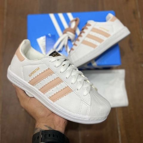 Tênis Adidas Super Star Branco e Preto - Flozz Company