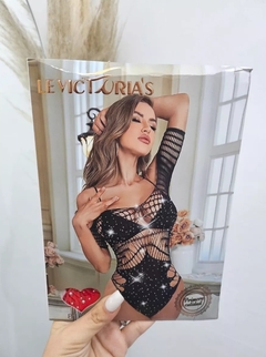 Vestido Importado Strass Elastizado Brillos Mujer (247) - BAKMOR