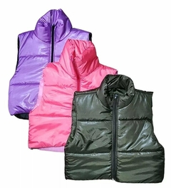 Chaleco Puffer Dama Capucha Ajustable Bolsillos Guata Inflad (21)