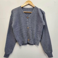 Saquito Cardigan Hilo Tejiido Botones Amplios Livianos Dama (113) - tienda online