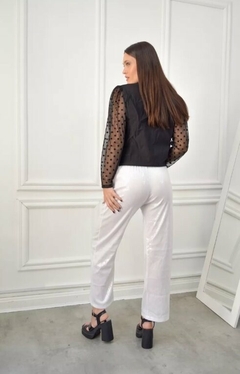 Pantalon Palazzo Lentejuelas Brillo Mujer (503) - tienda online