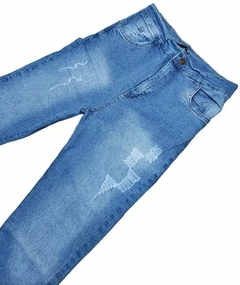 Pantalon Jean Mujer Elastizado Talles Especiales Chupin (28) - tienda online