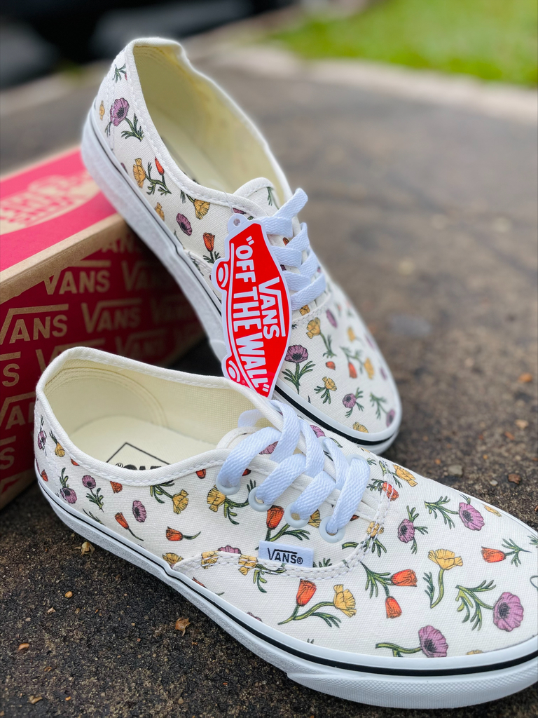 Tenis vans feminino clearance authentic floral valor