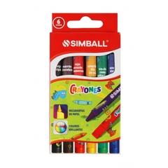 Crayones x6 "Simball" (1213)