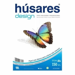 Papel P/Diseño A4 100hjs Blancas,150grs "Husares" (7858)