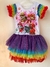 Vestido Tutu Mari Temático - Patrulha Canina Rainbow