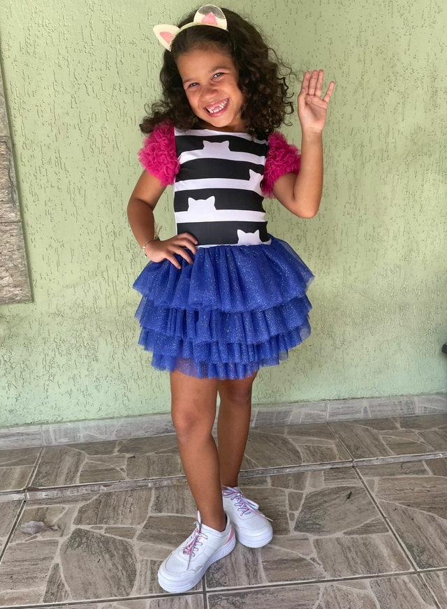 Vestido Fantasia Infantil Feminina Mágica