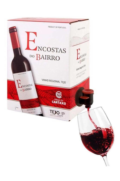 Vinho Português Tinto Encostas Do Bairro Bag In Box 5000ml - EMPÓRIO ITIÊ