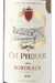 Vinho Francês Tinto CH Pierre Bordeaux 750ml - loja online