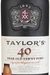 Vinho Porttuguês Tinto Taylors Porto 40 Anos 750ml - comprar online