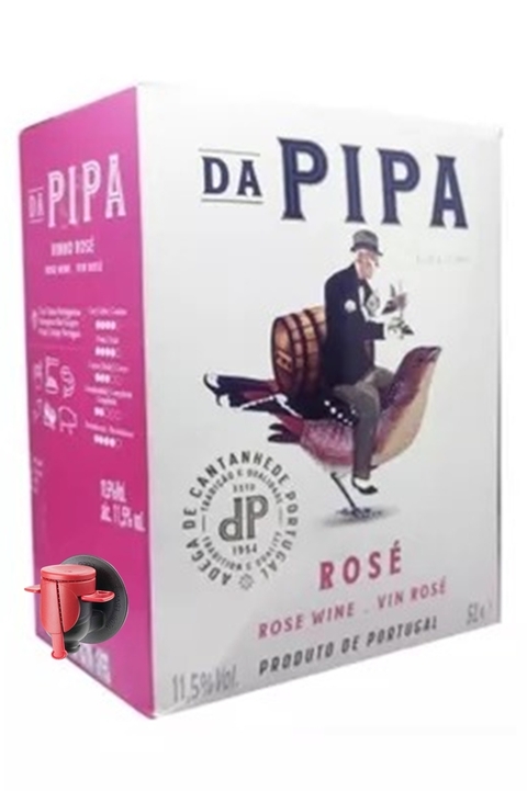 Vinho Português Rosé Da Pipa Bag In Box 5000ml