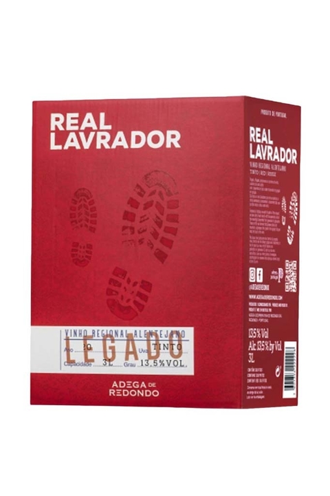 Vinho Português Tinto Real Lavrador Bag In Box 3000ml na internet