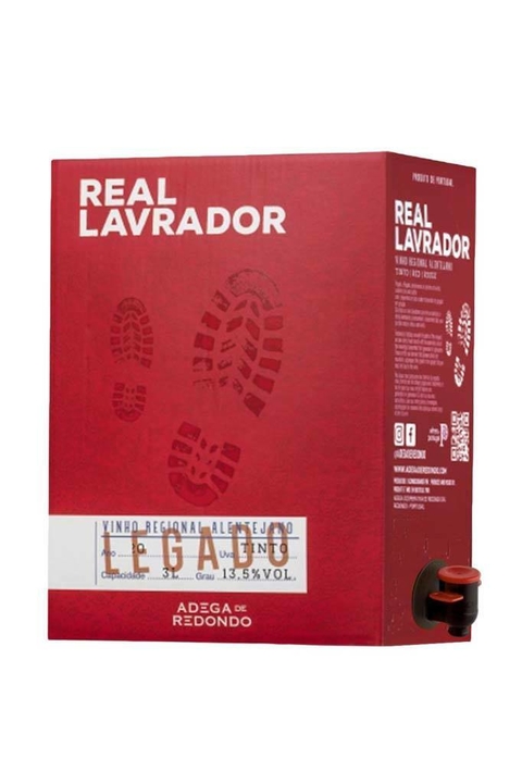 Vinho Português Tinto Real Lavrador Bag In Box 3000ml