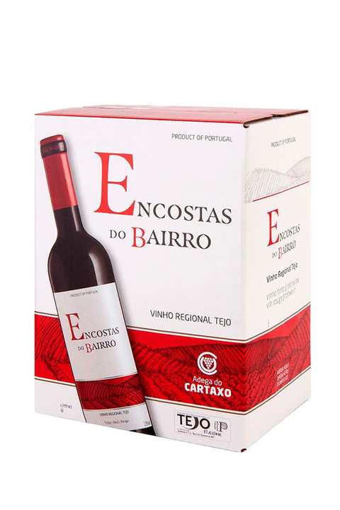 Vinho Português Tinto Encostas Do Bairro Bag In Box 5000ml na internet