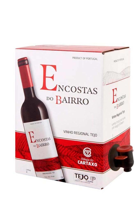 Vinho Português Tinto Encostas Do Bairro Bag In Box 3000ml