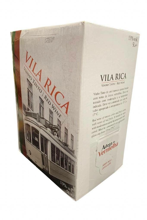 Vinho Português Tinto Vila Rica BIB 5000ml - EMPÓRIO ITIÊ