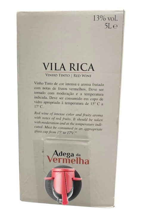 Vinho Português Branco Vila Rica BIB 5000ml - loja online