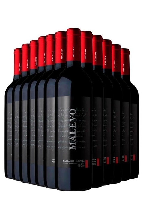 Vinho KIT 12 Malevo Tempranillo Bonarda 750ml