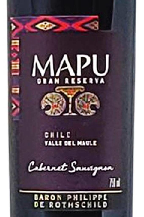 Vinho Chileno Tinto Mapu Cabernet Sauvignon Gran Reserva 750ml - comprar online