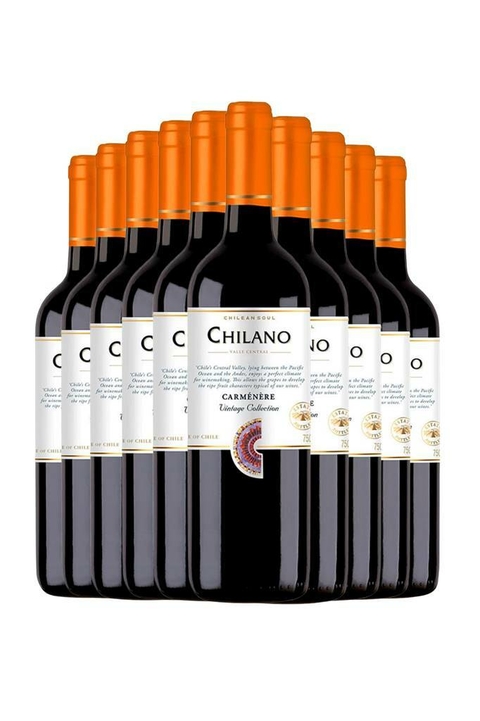 Vinho Kit 10 Vinho Chilano Carmenere 750ml