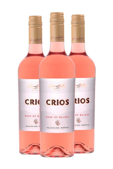 Vinho Argentino Rosé Kit 3 Crios Malbec 750ml - comprar online