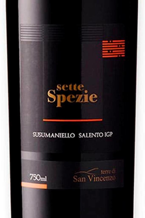 Vinho Italiano Tinto Sette Spezie Sussumaniello Salento 750ml - comprar online
