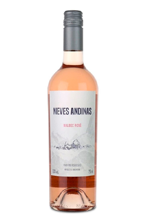 Vinho Argentino Rosé Nieves Andinas Malbec 750ml