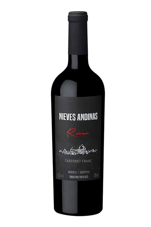 Vinho Argentino Nieves Andinas Cabernet Franc Reserva 750ml