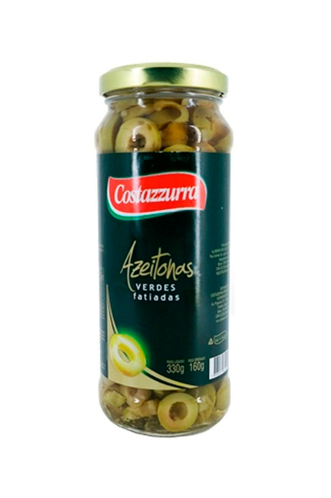 Azeitona Verde Fatiada Costazzurra 320g - comprar online