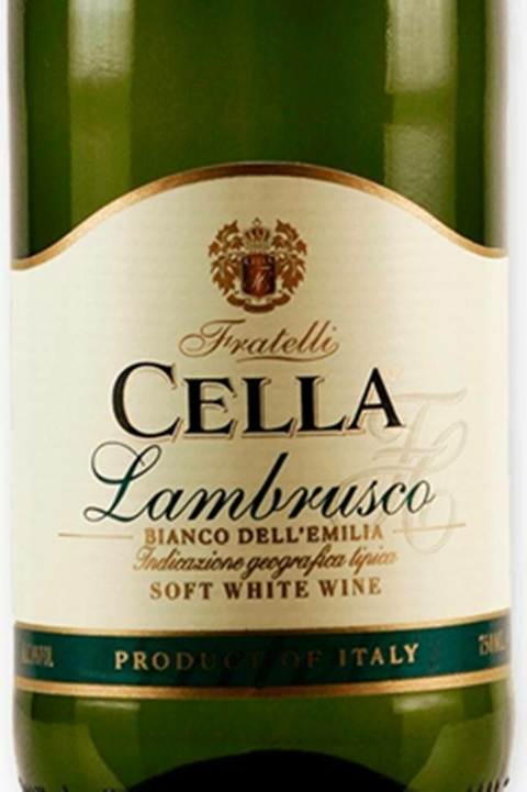 Vinho Italiano Branco Cella Lambrusco Dell Emilia 750ml - comprar online