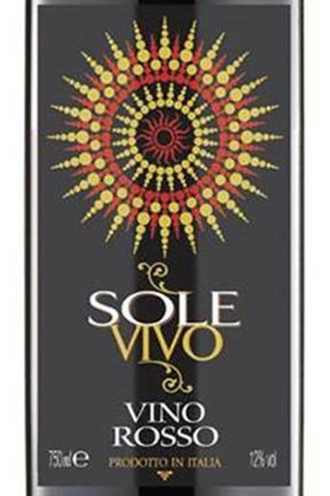 Vinho Italiano Tinto Kit 6 Sole Vivo Rosso 750ml - comprar online