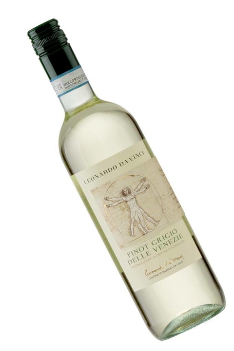 Vinho Italiano Branco Leonardo Da Vinci Pinot Grigio Delle Venezie 750ml na internet