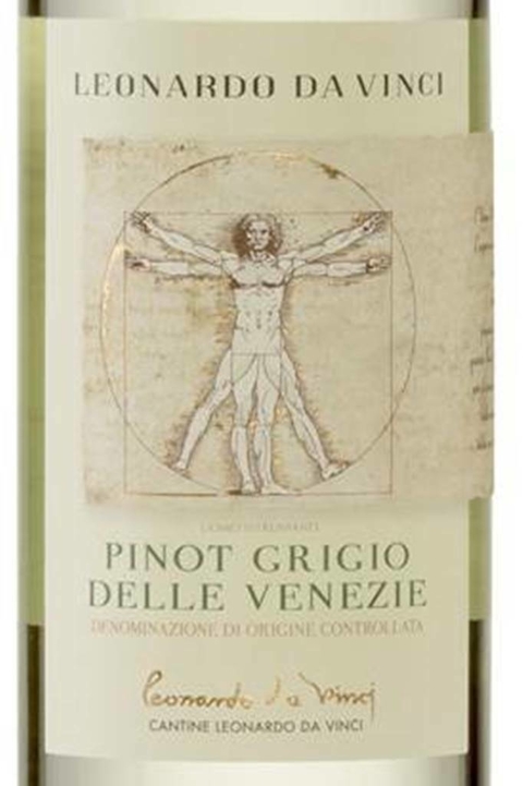 Vinho Italiano Branco Leonardo Da Vinci Pinot Grigio Delle Venezie 750ml - comprar online