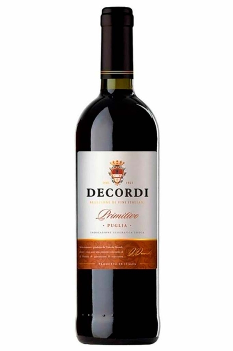 Vinho Italiano Tinto Decordi Primitivo Di Puglia 750ml