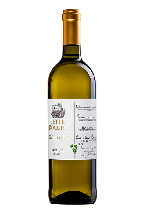 Vinho Italiano Branco Sette Rocche Trebbiano 750ml