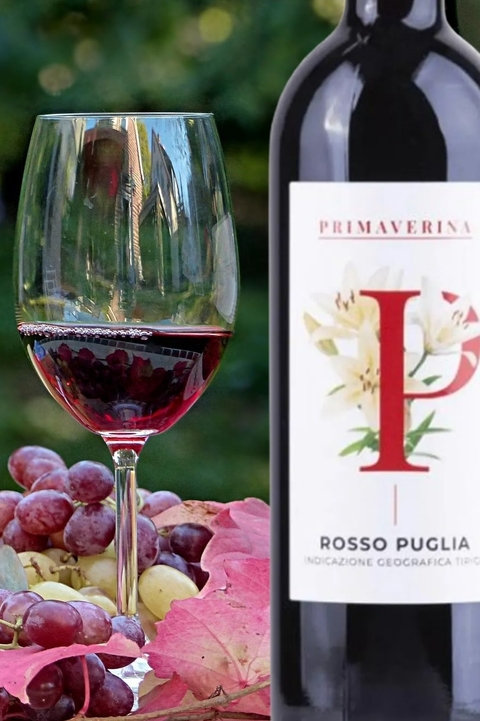 Vinho Italiano Tinto Primaverina Puglia 750ml na internet